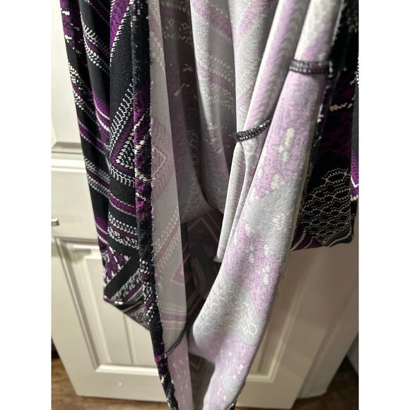 Plus Size Geometric Multicolor A-line Pull On Maxi Skirt, Size XL(16), Pre-Owned - Picture 3 of 4